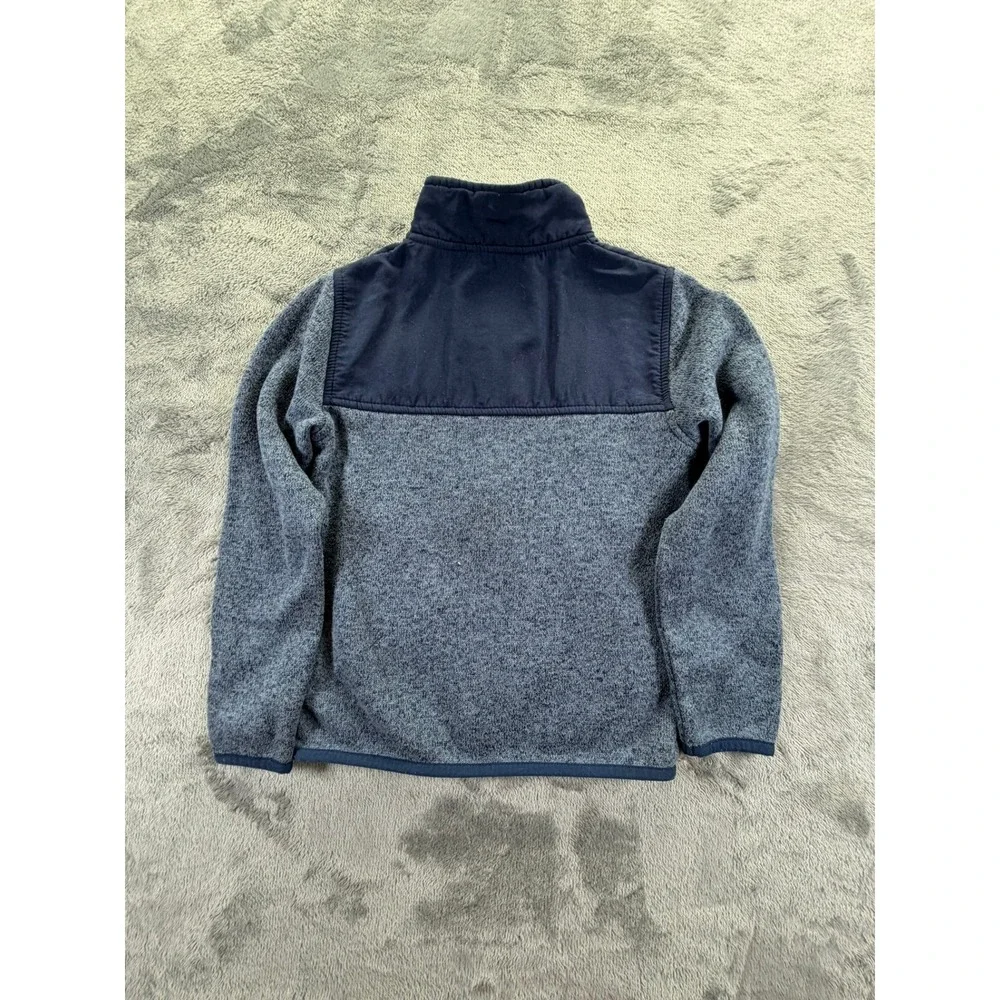 The Childrens Place Boys Small 5/6 Navy Blue Full Zip Sweater Fleece Jacket